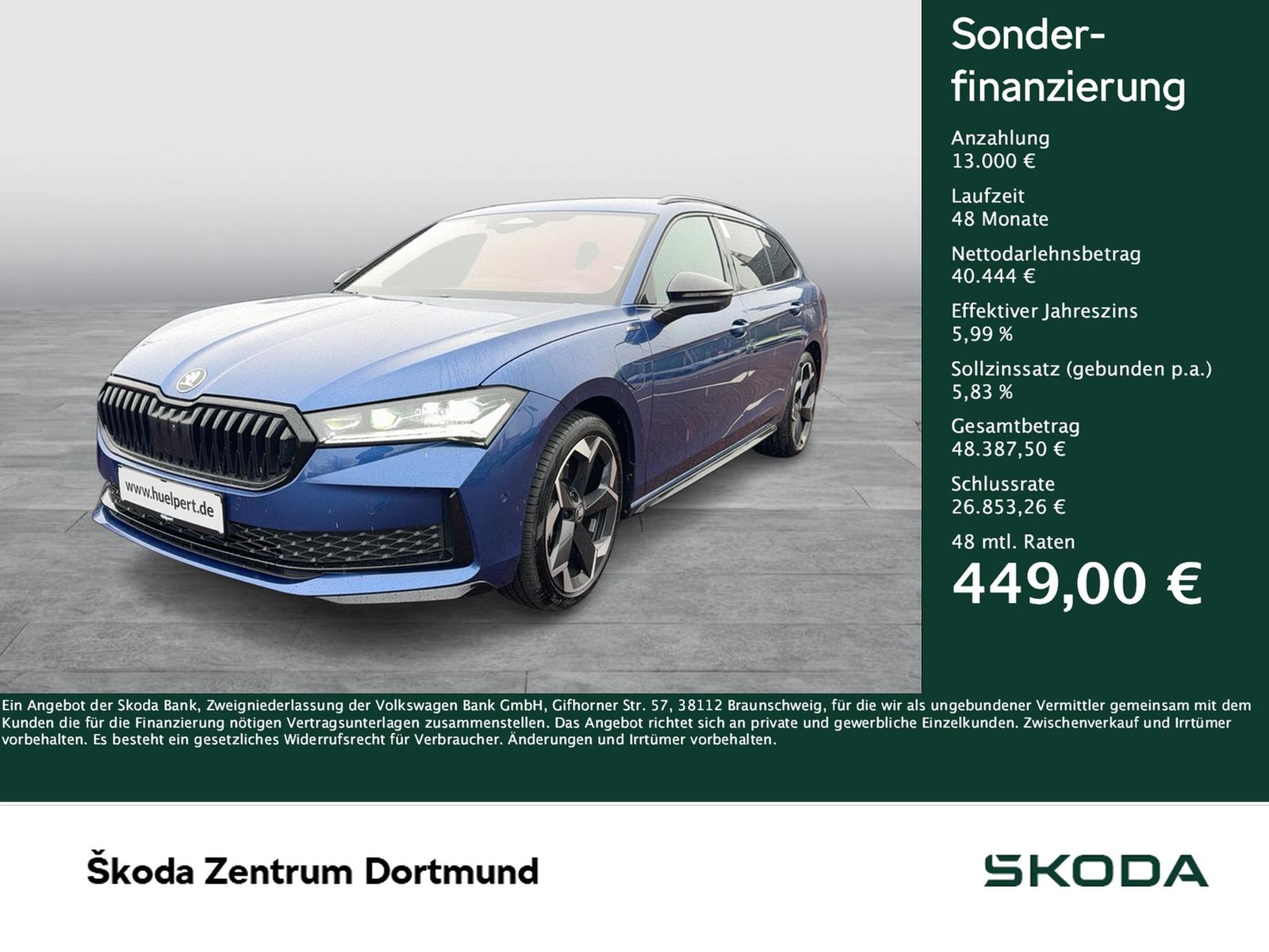 Skoda Superb Combi HYBRID SPORTLINE AHK PANO CANTON