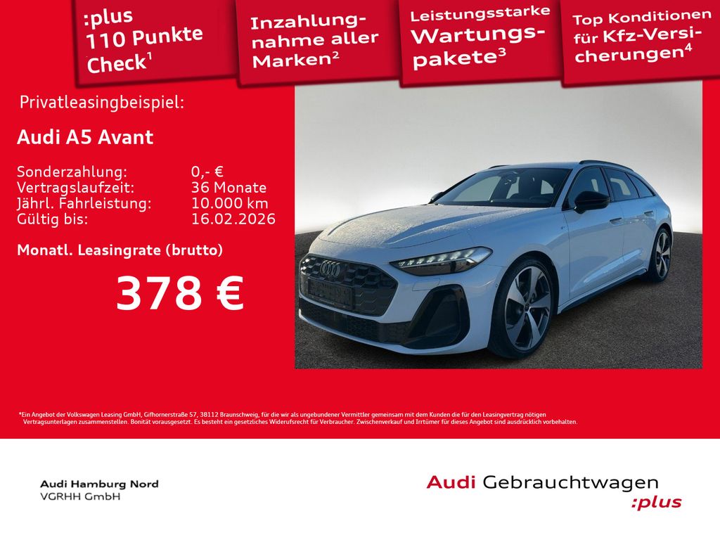 A5 Avant 2.0 TFSI S tronic S line Nav Kamera ACC