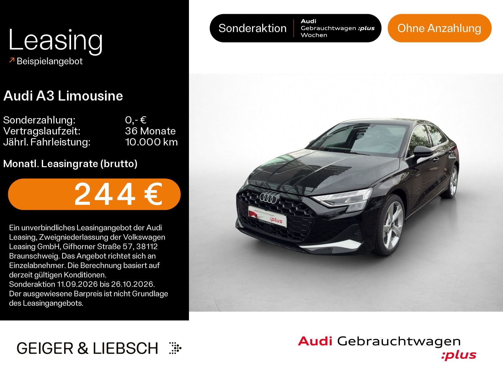 Audi A3 Limousine 35 TDI advanced*NAVI-PLUS*LED*KAMER