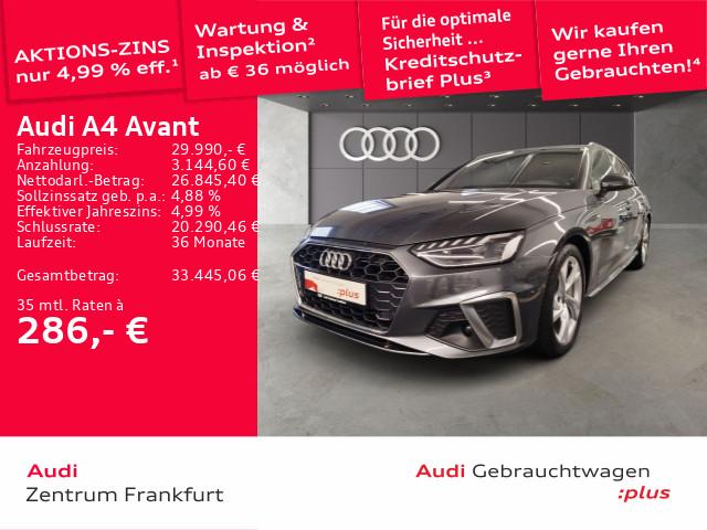 Audi A4 Avant 40 TFSI S tronic S line LED Navi B&O DA
