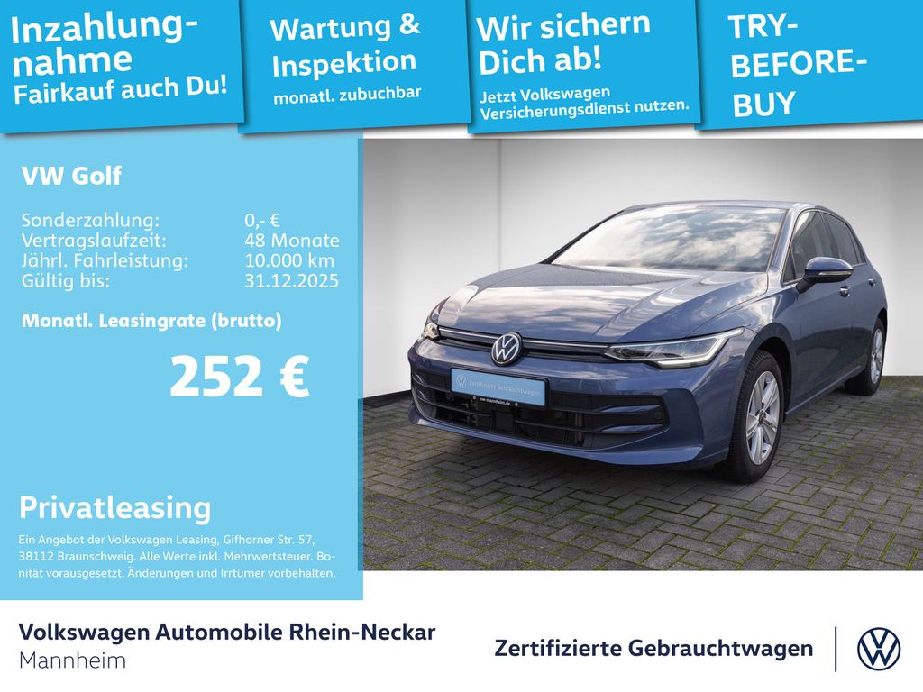 Volkswagen Golf VIII 1.5 eTSI Life DSG GAR2030 App-Connect