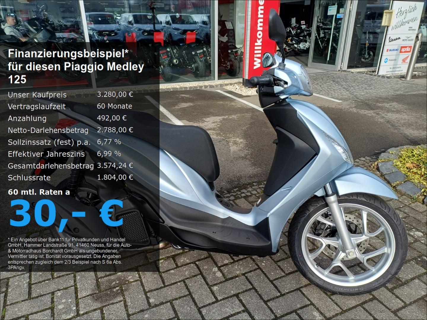 Piaggio Medley 125 *A1*B196*ABS*4 Jahre Garantie*