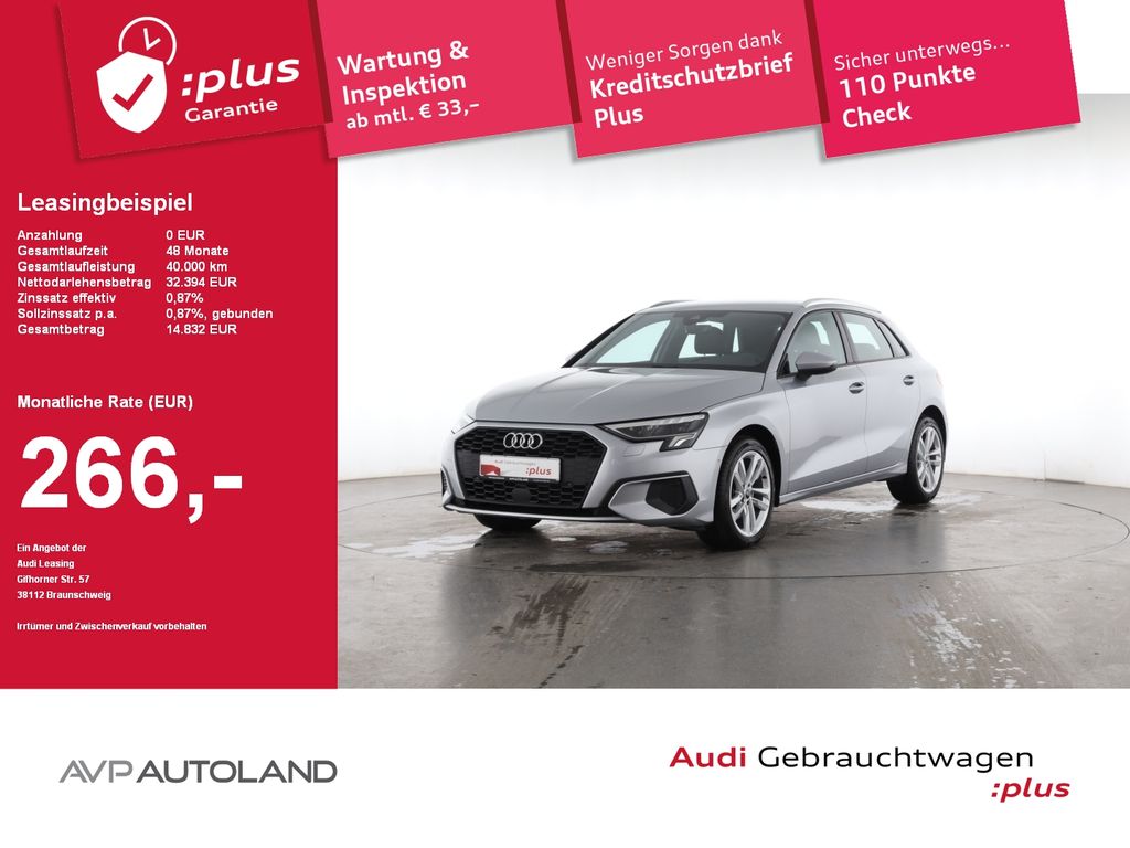 A3 Sportback 30 TDI KAMERA 8-fach bereift