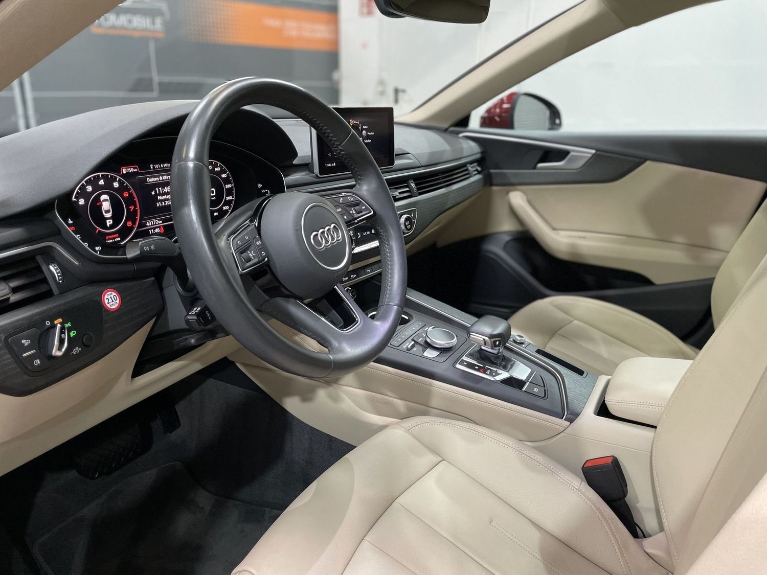 Fahrzeugabbildung Audi A5 Sportback design #Matrix#Virtual#Leder