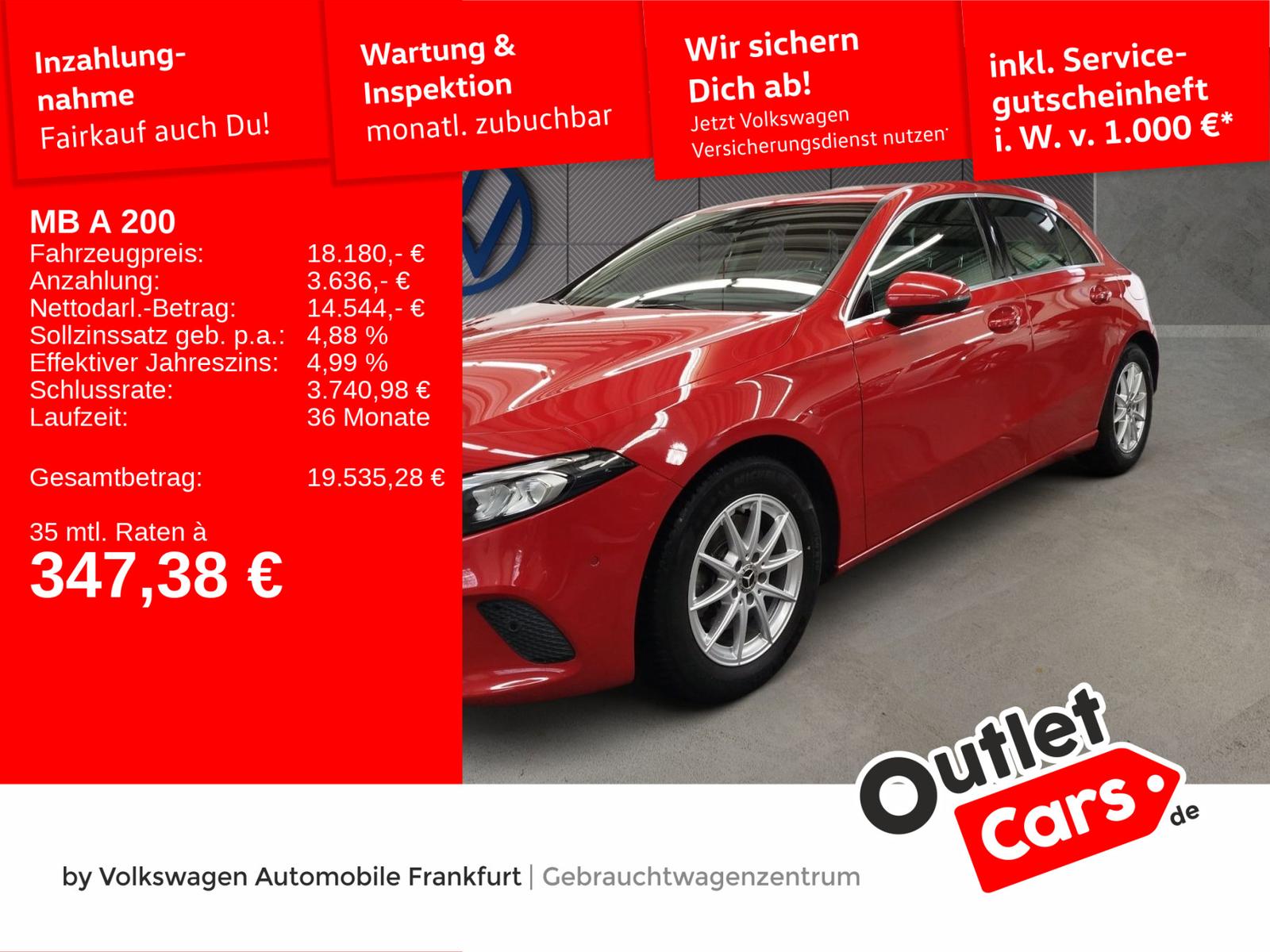 Mercedes-Benz A 200 Progressive Automatik Navi LED AHK Keyless