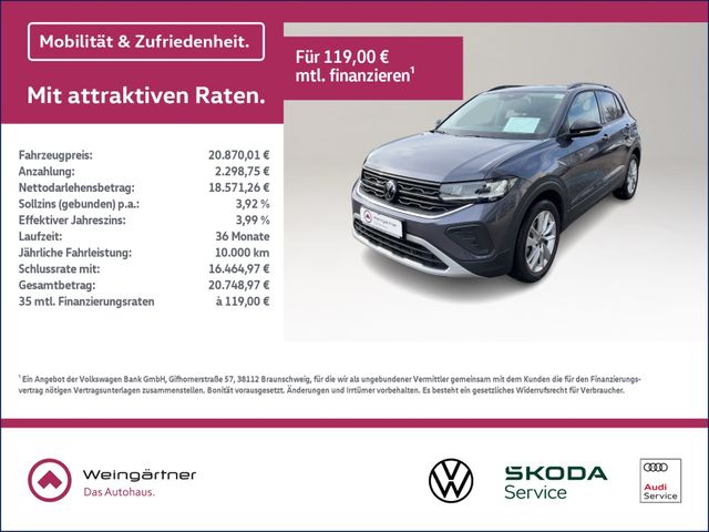 T-Cross GOAL 1.0 TSI, Navi, ACC, 17" Alu, Travel