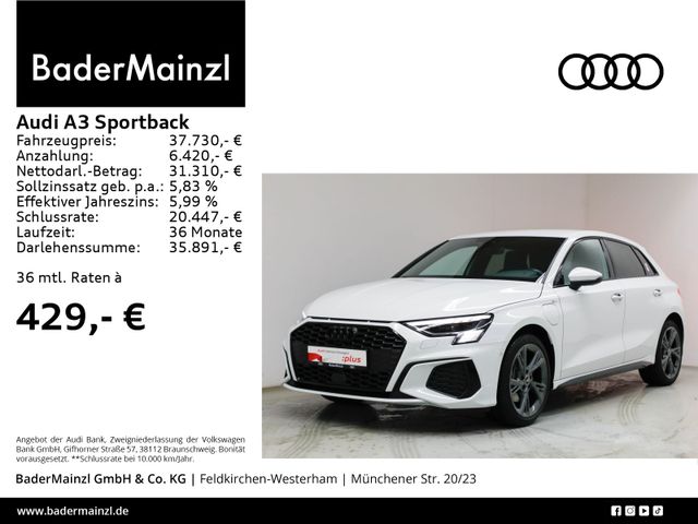 Audi A3 Sportback 40 TFSIe S line Kam. Matrix Virtual