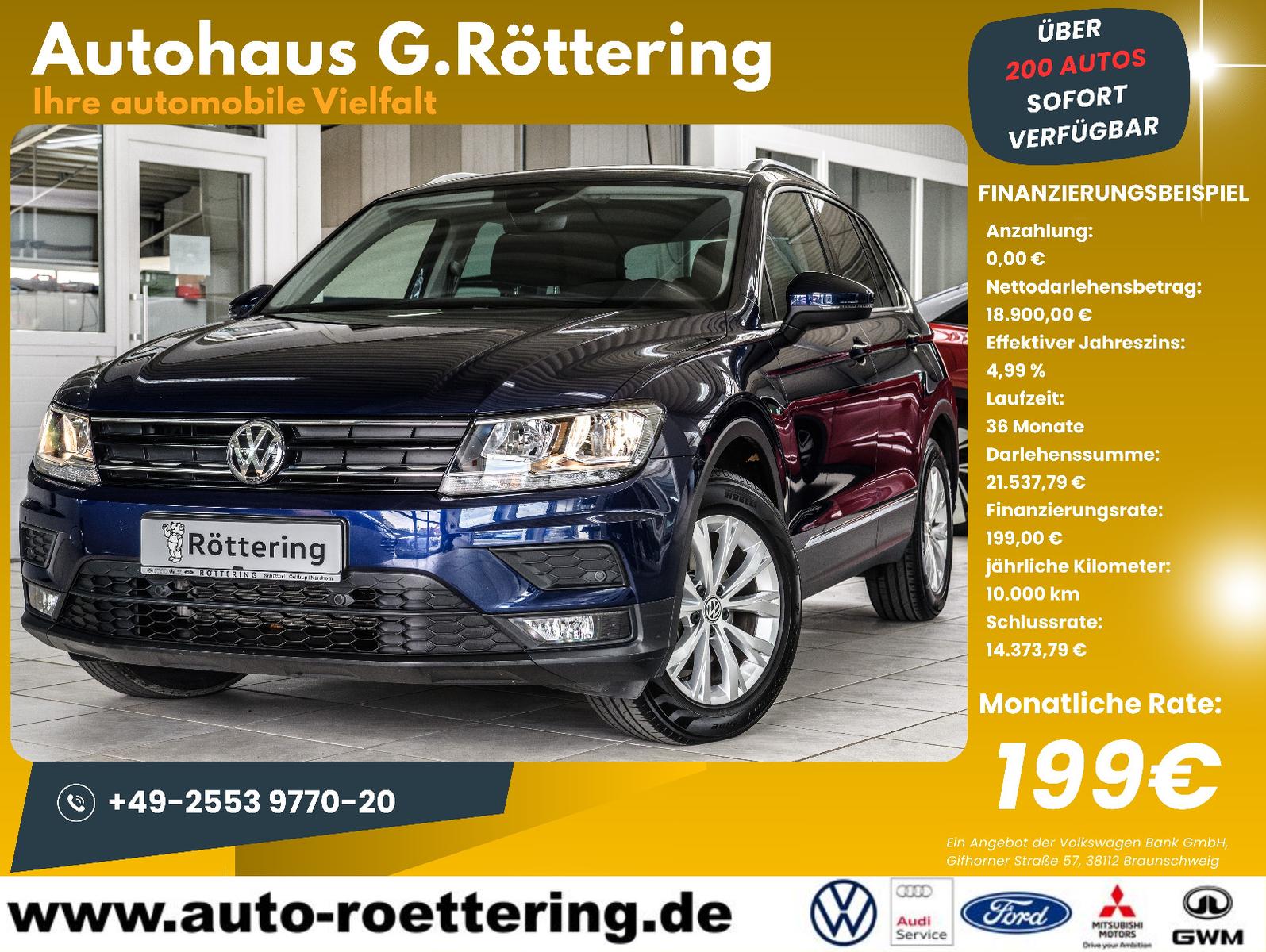 Volkswagen Tiguan Comfortline +AHK abn.+ACC+ erst 32900 KM
