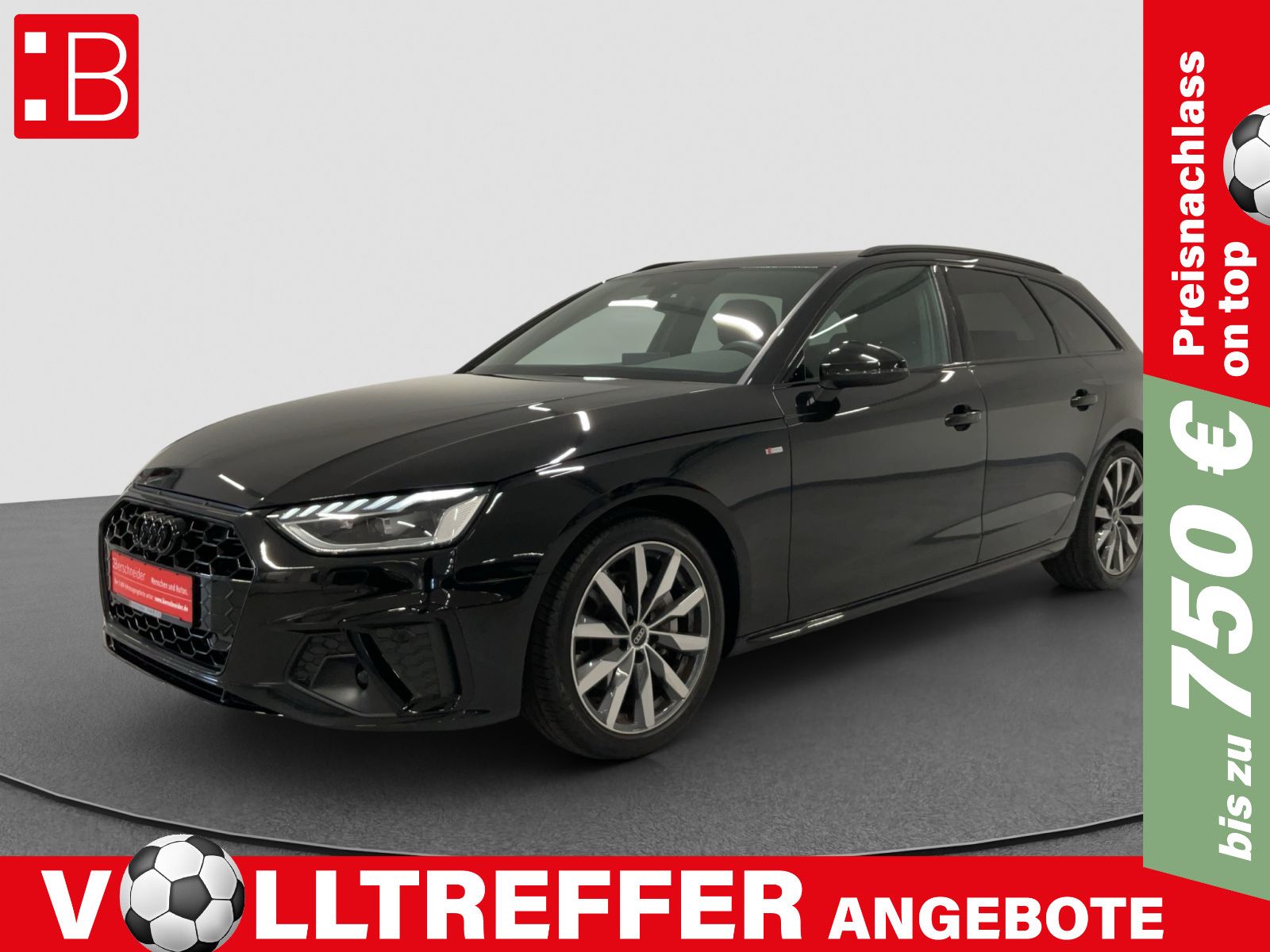 Audi A4 Av 40 TFSI 2x S-Line Black PANO MATRIX CAM AC