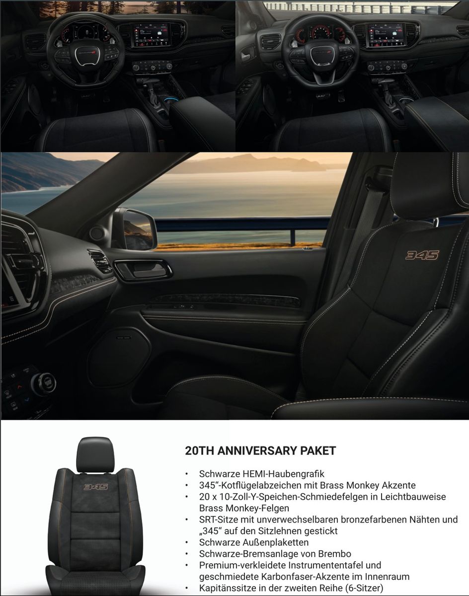 Fahrzeugabbildung Dodge Durango 5,7 HEMI R/T 20TH ANNIVERSARY LPG  6-Si.