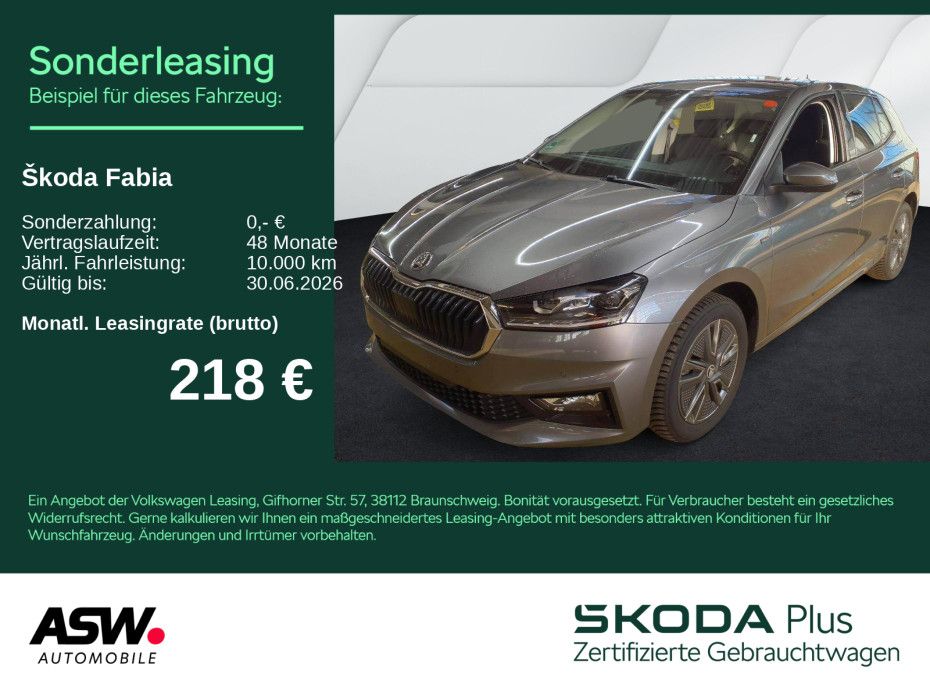Skoda Fabia Tour 1,0 TSI DSG LED NAVI AHK RFK ACC SHZ