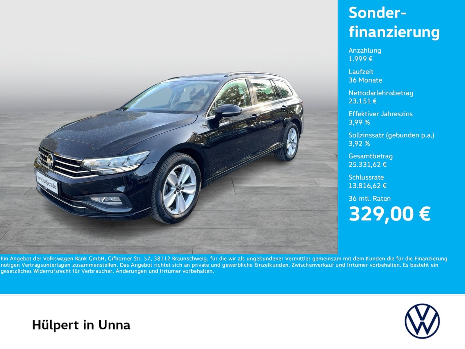 Volkswagen Passat Variant 2.0 BUSINESS AHK 360°CAM ACC LM17