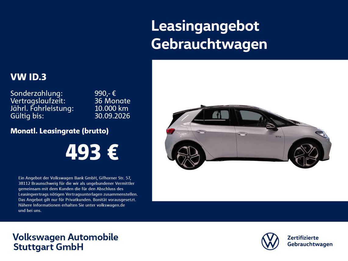 Volkswagen ID.3 GTX Navi Kamera ACC Stdhzg LED SHZ foto 2