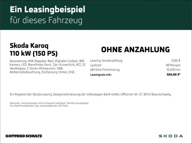 Skoda Karoq 1.5 TSI DSG LED NAV AHK ACC DAB Tour imagem 2