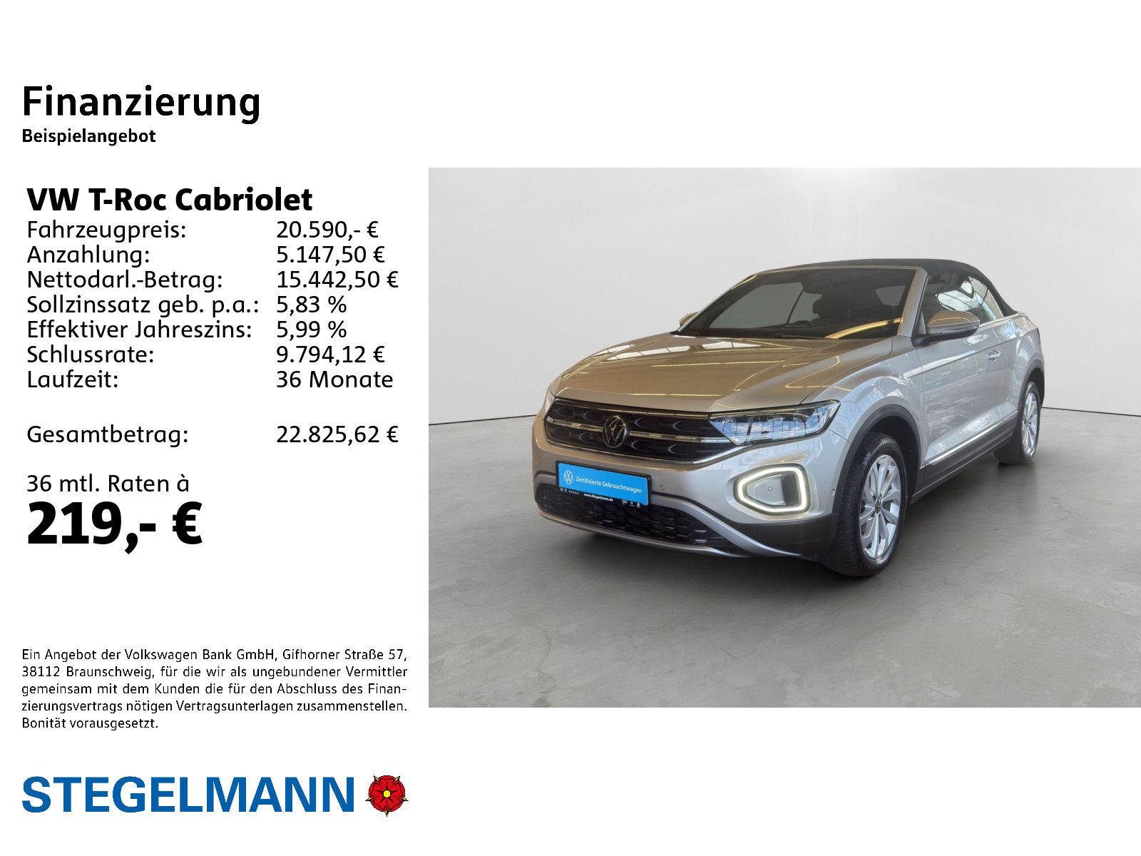Volkswagen T-Roc Cabriolet 1.0 TSI Style LED Navi Sitzheiz foto 2