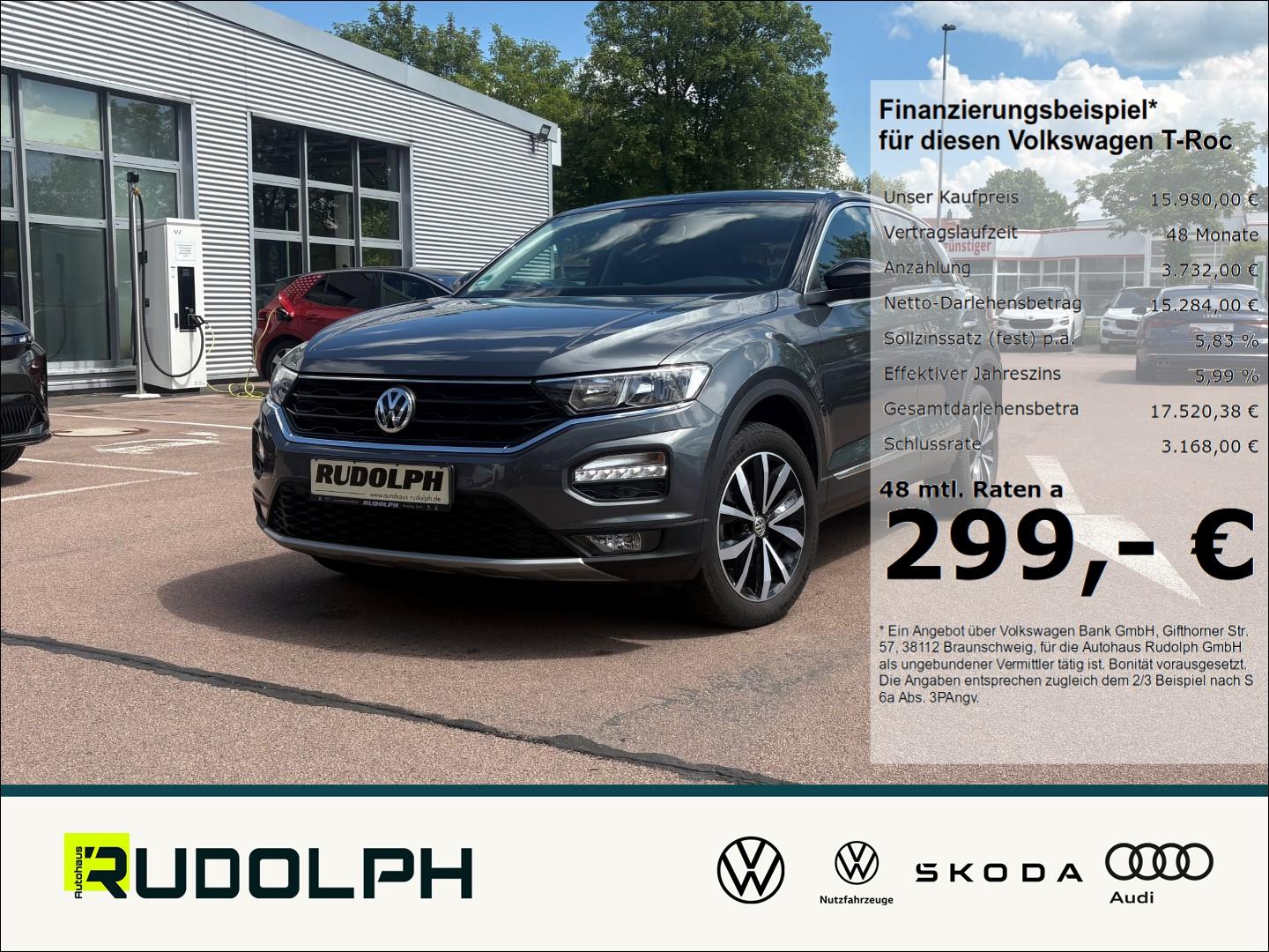 Volkswagen T-Roc 1.0 TSI Style PDCv+h Navi Mehrzonenklima