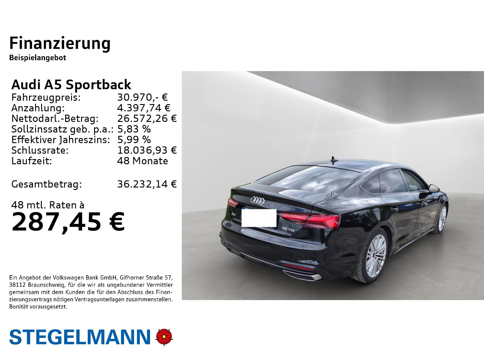 Audi A5 Sportback 35 TDI S-tronic advanced Matrix-LE foto 3