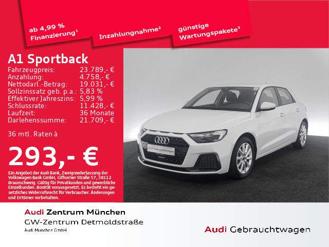 Audi A1 Sportback 25 TFSI S tronic advanced Navi+/Vir