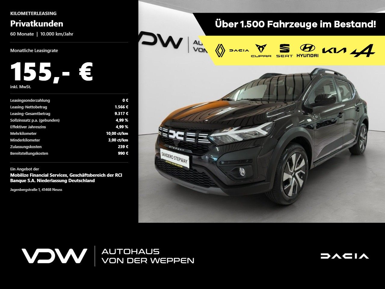 Dacia Sandero III Stepway Expression Klima Navi