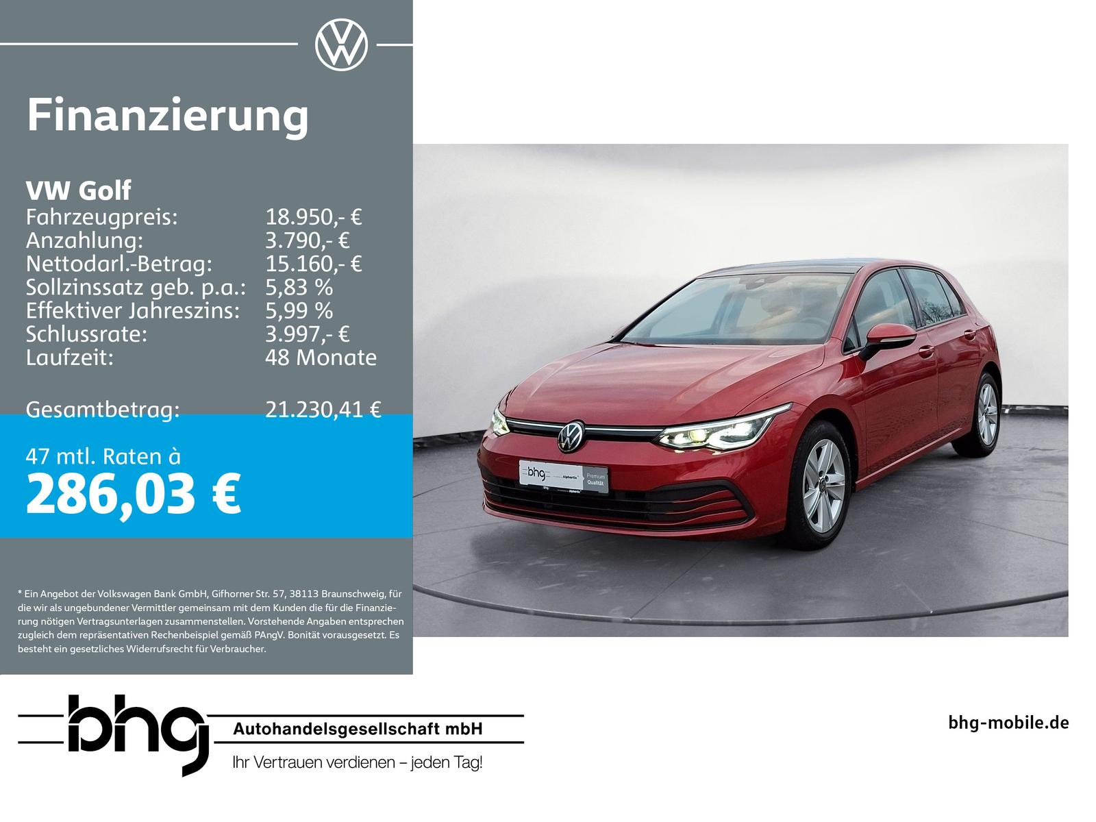 Volkswagen Golf Life 1,5 TSI OPF 6-Gang