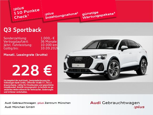 Audi Q3 Sportback TFSI S tronic S line AHK/Navi+/ACC
