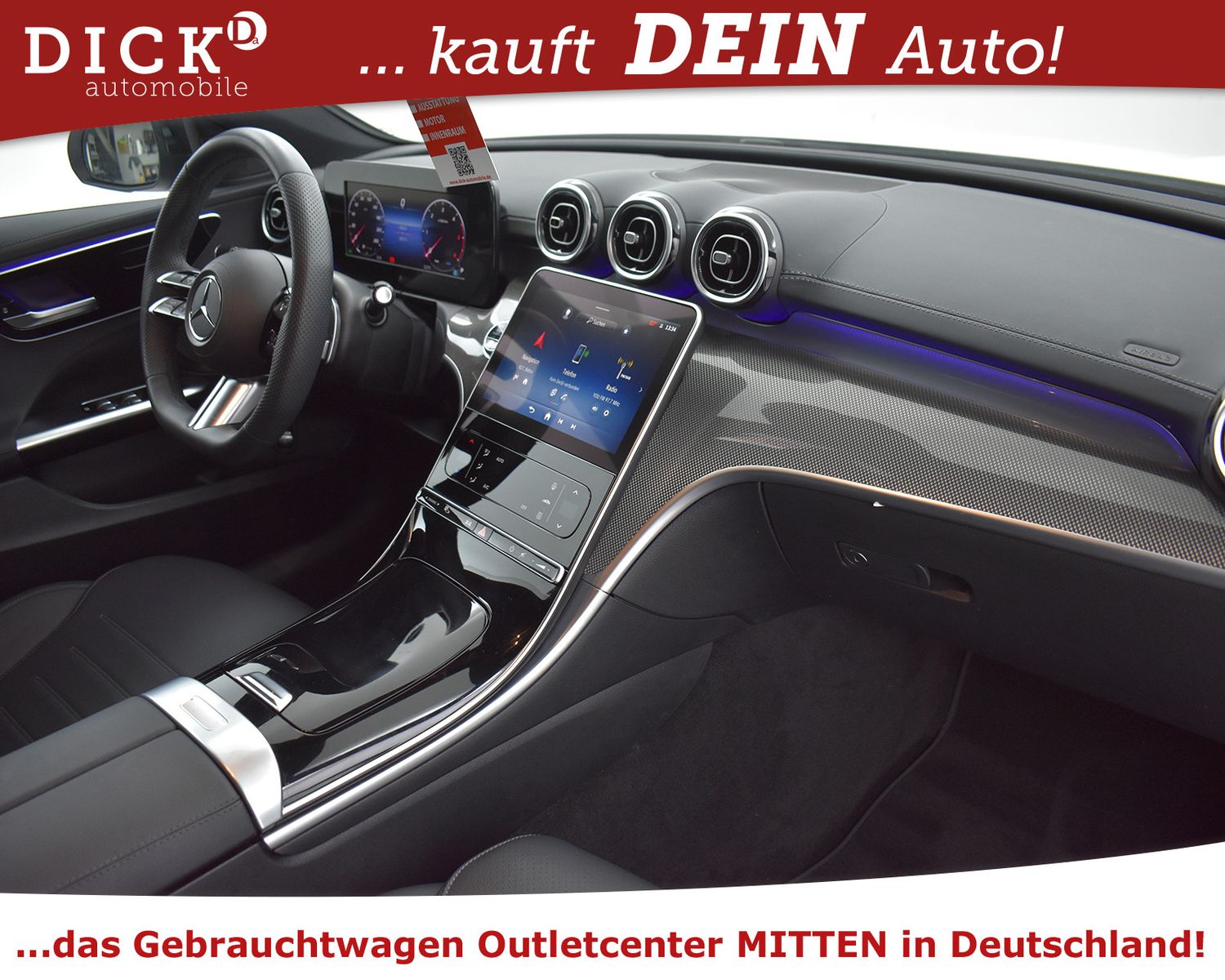 MERCEDES-BENZ C200d 9G 2X AMG Line NIGHT+KAM+LED+NAV+VIRTU+SHZ - Image 12
