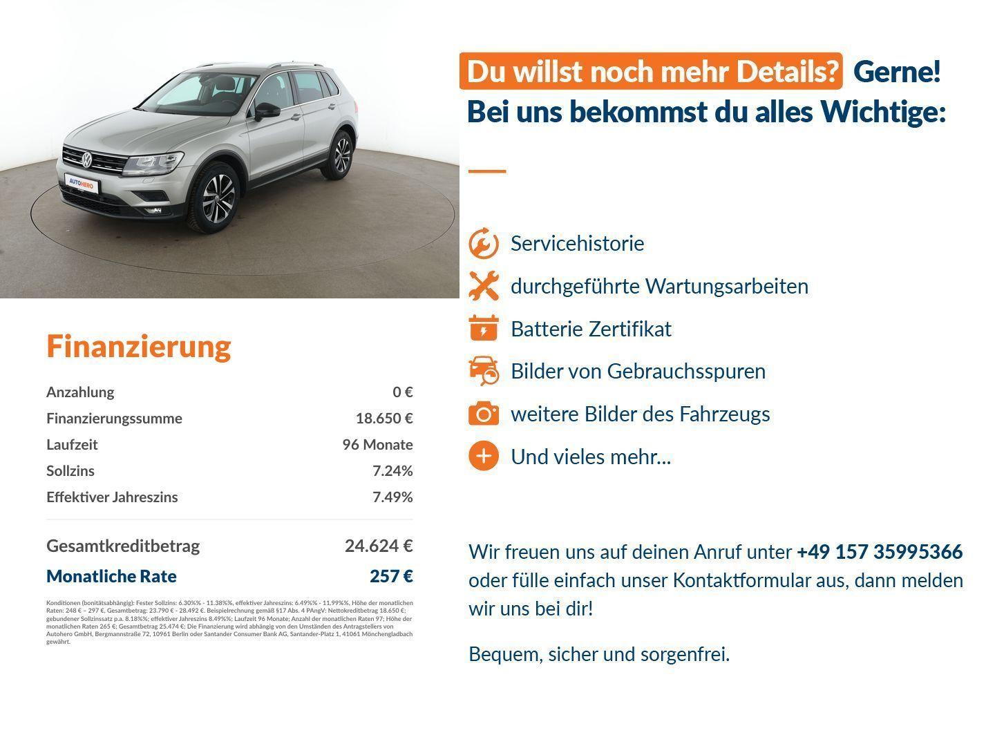 Volkswagen Tiguan 1.5 TSI ACT IQ.DRIVE*NAVI*ACC*PLA*PDC*, миниатюра 14