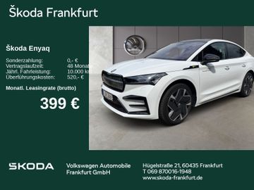 Skoda Leasing Angebot: Skoda Enyaq Coupé RS Navi MatrixLED DAB+ 5acjp4