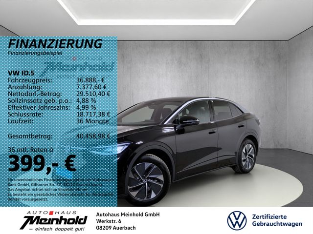 VW ID.5 Pure, 5 J Garantie, AHK, Wärmepumpe, Navi