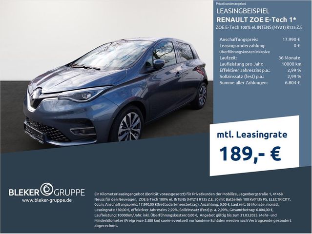 Renault ZOE E-Tech 1 00% el. INTENS (MY21) R135 Z.E. 50