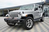 Jeep Wrangler Unlimited Sahara*Soft Top*Seilwinde*AHK - silberne Jeep Wrangler
