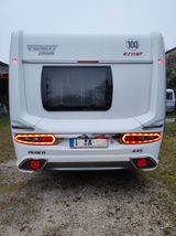 Fendt 445 SF  Auflast.+Mover+TV Halt.+Radtr.+Vorzelt - Fendt Hagelschaden Wohnwagen