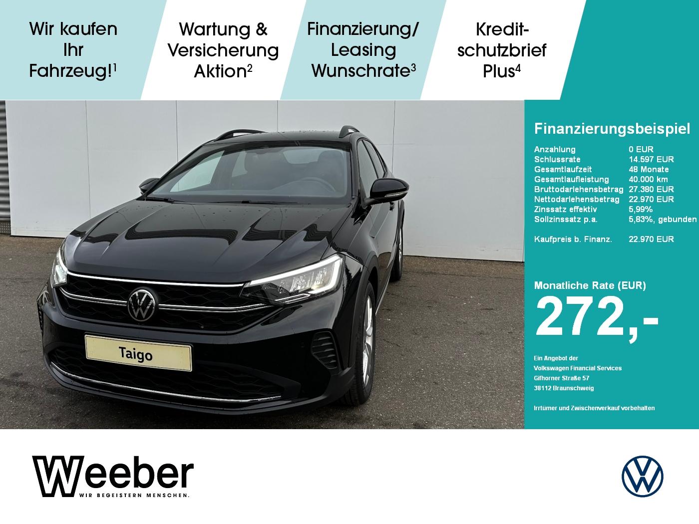 Volkswagen Taigo 1.0 l TSI DSG Goal Navi LED Kamera PDC