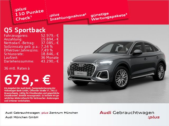 Audi Q5 Sportback 50 TFSI e qu. S tronic S line Virtu