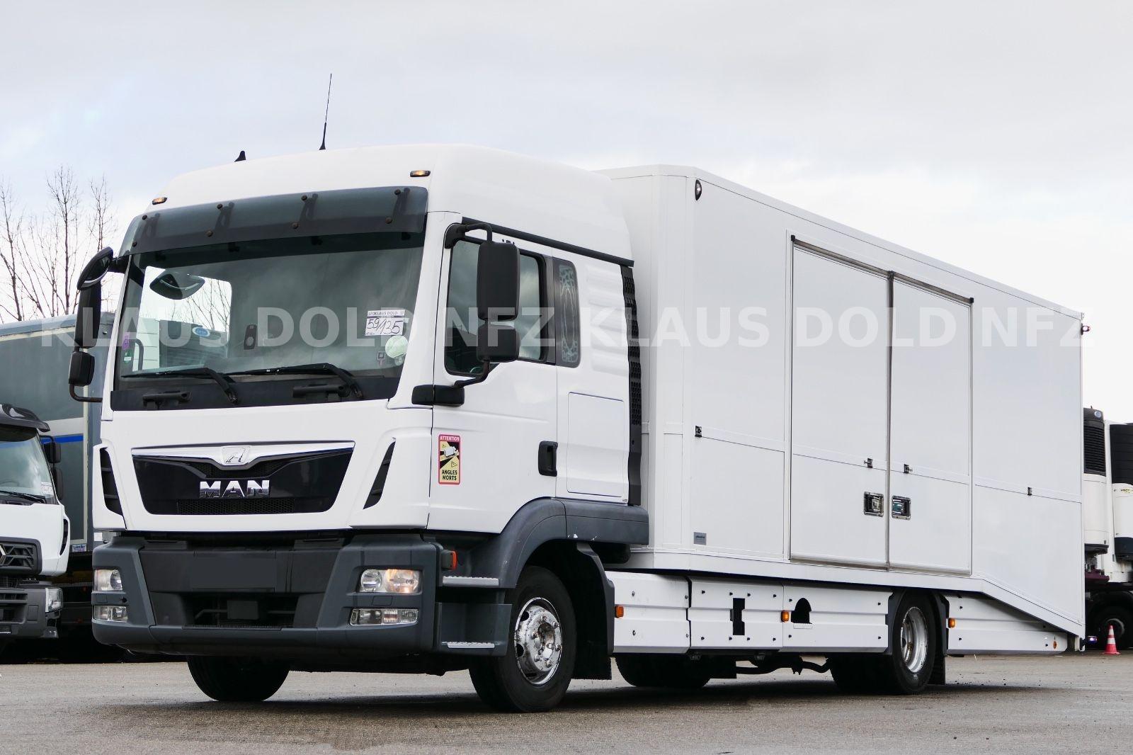 MAN TGL 8.250 geschloss. Autotransp. Moetefindt