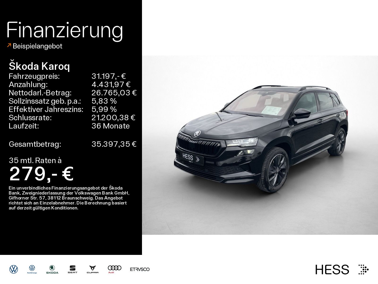 Skoda Karoq 2.0 TDI 4x4 DSG SPORTLINE*MATRIX*KESSY*AHK