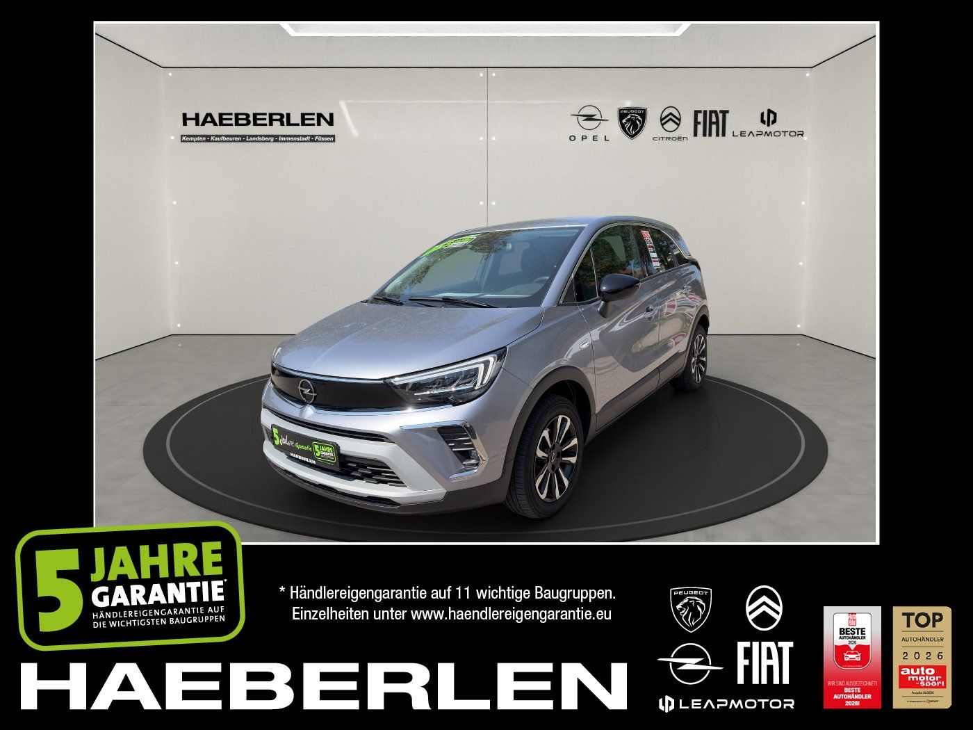 Opel Crossland 1.2 Turbo Elegance Paket LED+Navi+SHZ
