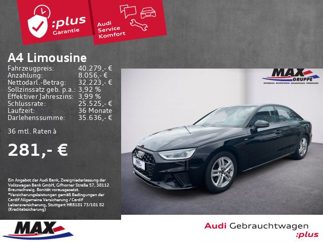 Audi A4 Limousine 40 TDI S-LINE QUATTRO +KAM+AHK+VCP+