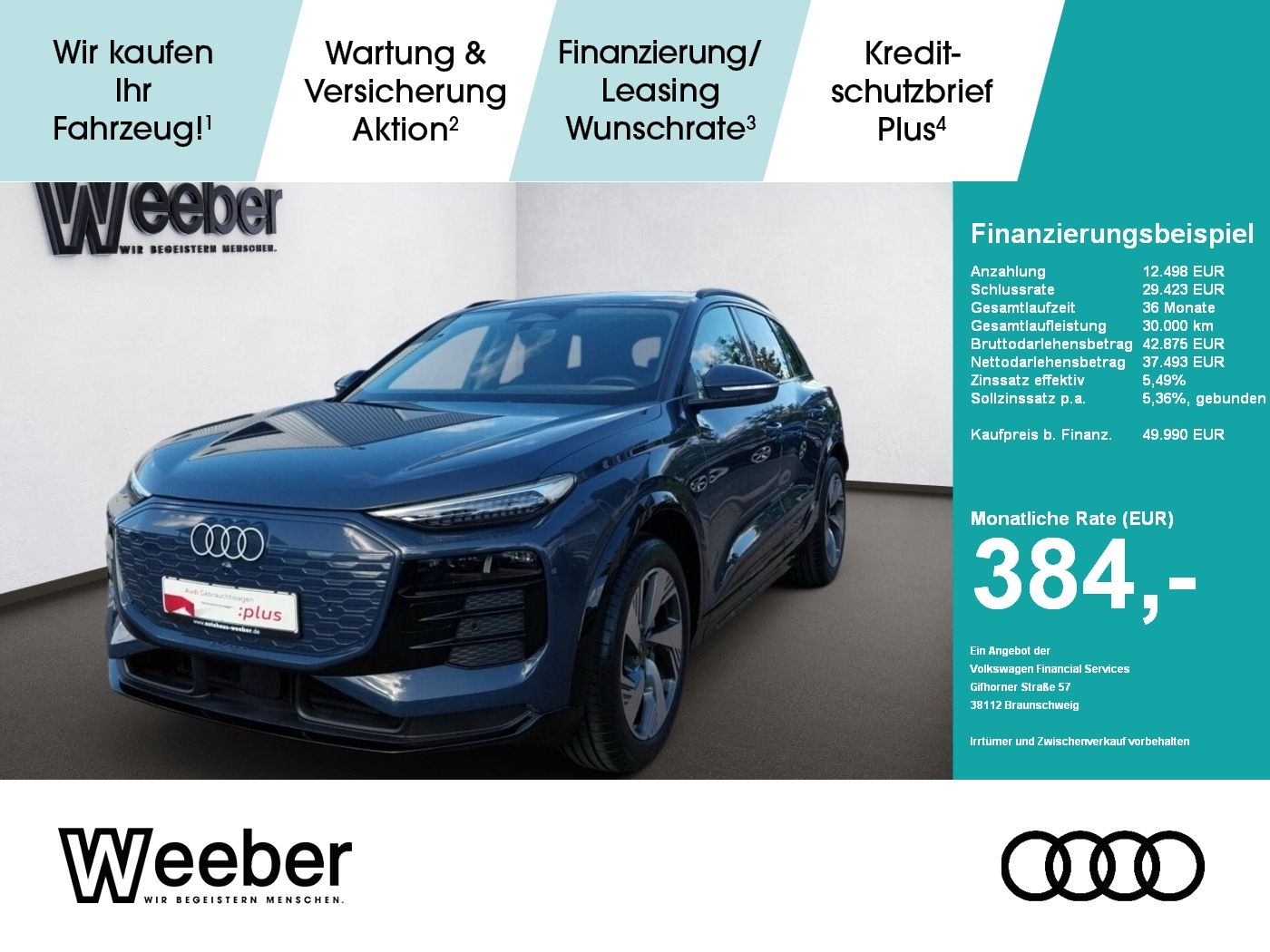 Audi Q6 e-tron *NAVI*KAMERA*TECH PLUS*MATRIX*5J GAR*
