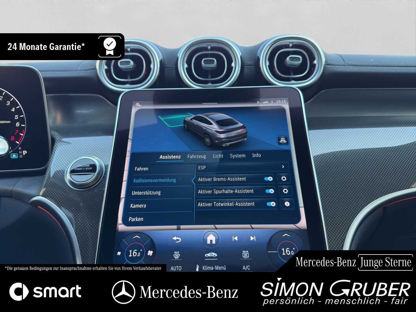 Fahrzeugabbildung Mercedes-Benz GLC 400 e 4M AMG Coupé Pano Leder Burm 360 DigiL