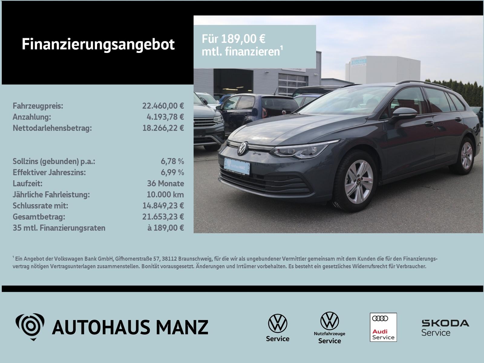 Volkswagen Golf VIII Variant 1.5  eTSI Life DSG KLIMA LED N