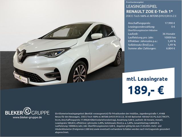 Renault ZOE Intens Z.E. 50 R135 Kaufbatterie