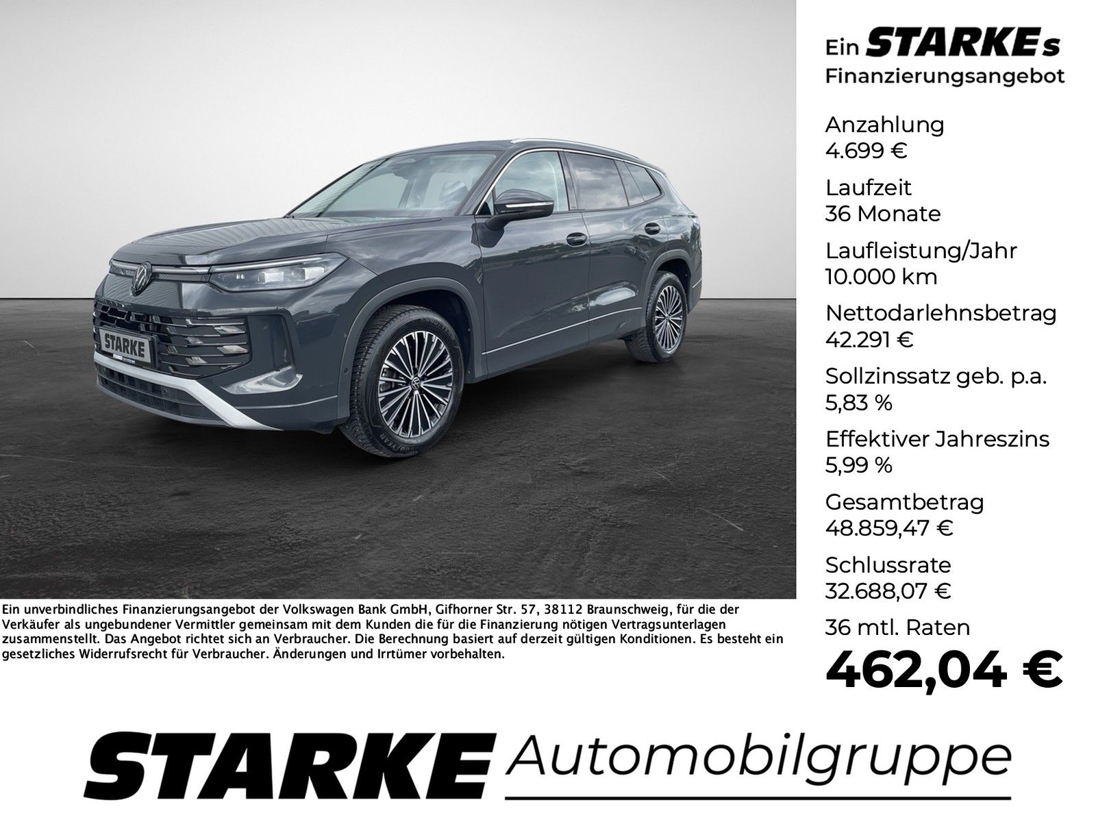 Volkswagen Tayron 2.0 TSI DSG 4M Elegance  AHK Navi LED Kam