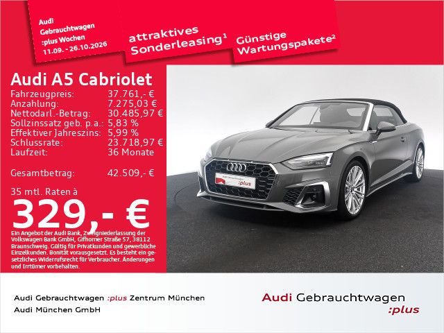 Audi A5 Cabriolet 40 TFSI S tronic S line Massage