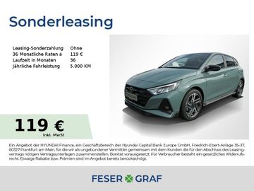 Hyundai Leasingangebot: Hyundai i20 N-LINE NAVI CAM SHZ LHZ LED CARPLAY KLIMA