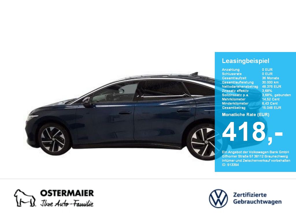 Volkswagen ID.7 PRO S 286PS NP.75T ACC.5J-G.WÄRMEPUMPE.AHK.