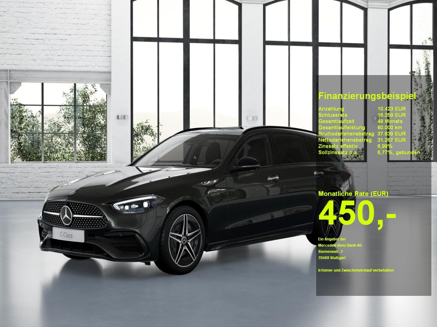 Mercedes-Benz C 300 e T AMG+NIGHT+PANO+HUD+AHK+360°+MEMORY