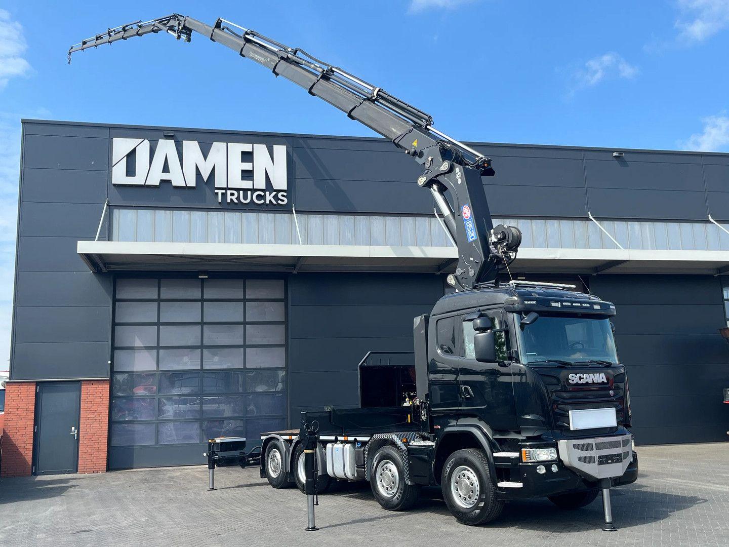 Scania R490 R 490 8x2 Euro 6 HMF 8520-K6 + JIB FJ2000-K