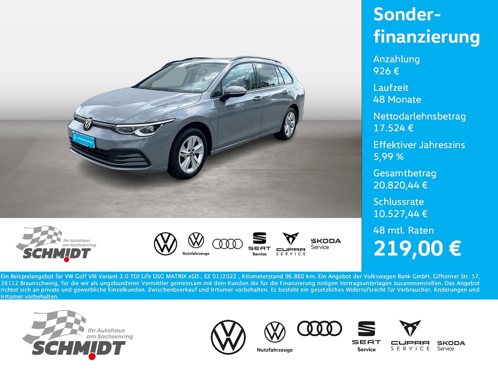 Volkswagen Golf VIII Variant 2.0 TDI Life DSG MATRIX eSD