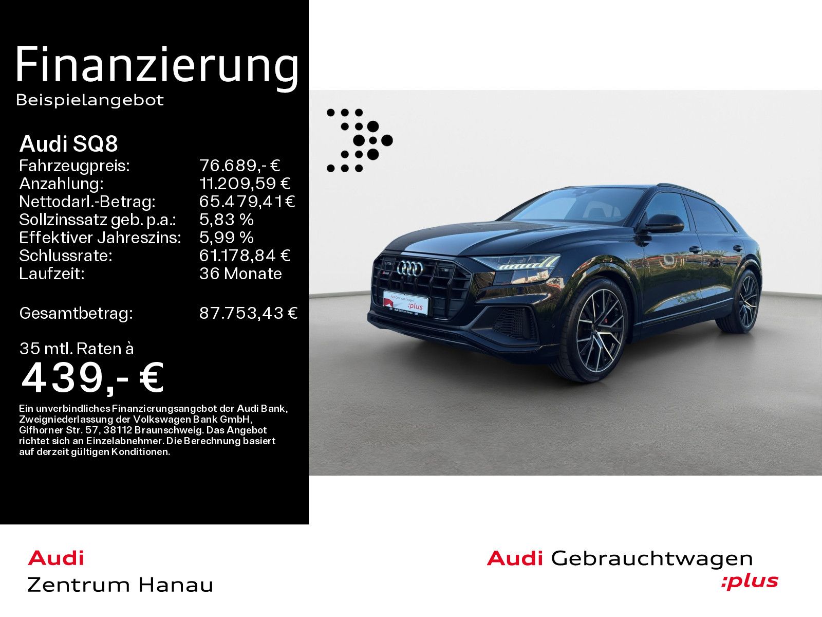 Audi SQ8 TFSI *MATRIX*PANO*STANDHZG*LUFT*NACHT*HEADUP
